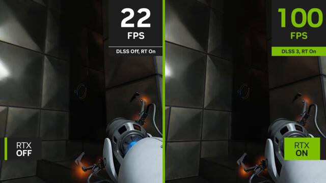 Portal with RTX | 4K NVIDIA DLSS 3 Comparison Video