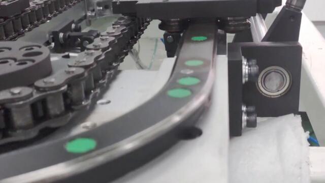 6-station circular guide rail conveyor line,  ring guides track systems