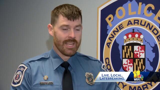 Anne Arundel County police rescue owl after car crash