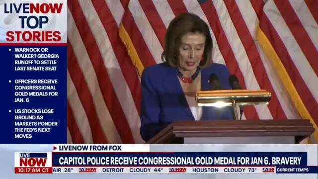 Snubbed: McConnell & McCarthy denied handshakes by Capitol police officers honored for Jan 6