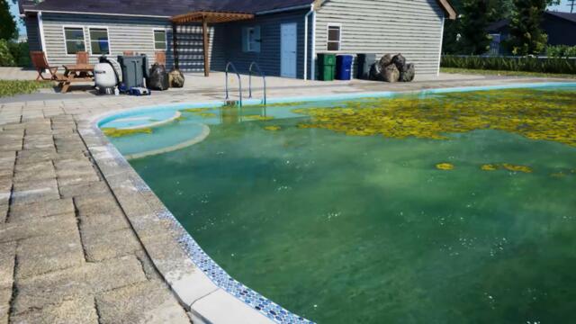 Pool Cleaning Simulator - Announcement Trailer