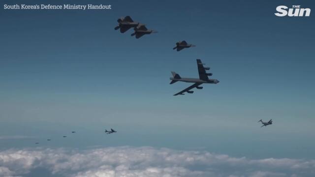 US sends B-52 bombers and F-22 fighters for joint drills with South Korea