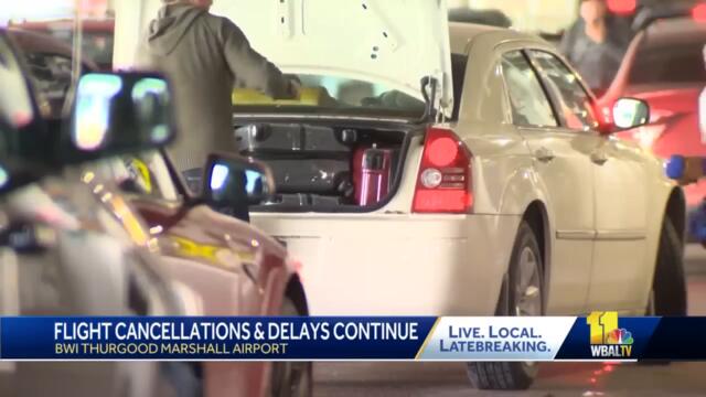 BWI-Marshall concourse crowded with post-Christmas travelers