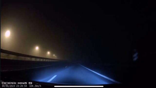 Incredibil. Sofer pe contrasens pe autostrada A3, Turda-Cluj-Napoca pe timp de ceață!