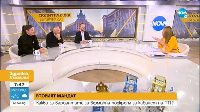 Ще има ли правителство на „Продължаваме Промяната” с втория мандат - Здравей, България (03.01.2023)