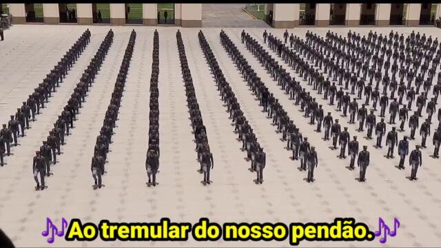 "Avante camaradas" (Dobrado 220) - Legendado. ❤️🇧🇷🎶 #brasil #banda  #exercito
