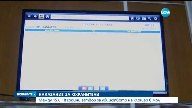 ЗАРАДИ БРУТАЛНОТО УБИЙСТВО_ Охранители от мола във Варна отиват в затвора