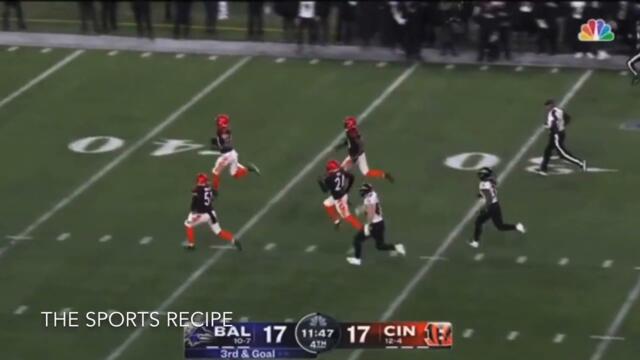 Sam Hubbard 99 yard touchdown fumble recovery! Bengals vs Ravens - NFL Playoffs 🏈