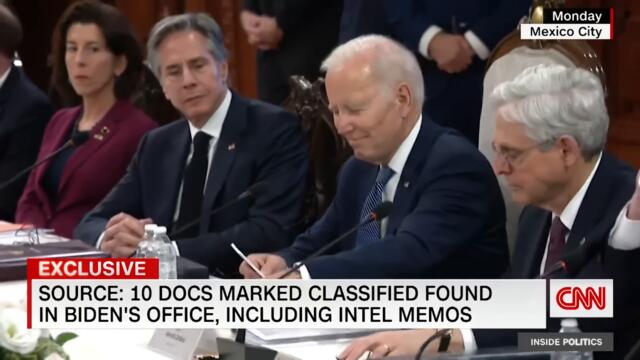 Watch how Biden reacted to reporter questions on classified documents