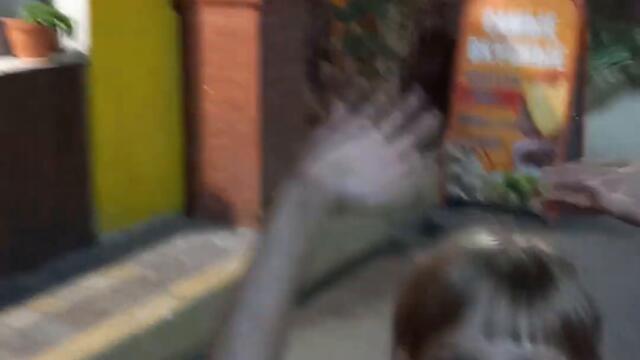 Вышли прогуляться вечером в Николаевке в полнолуние