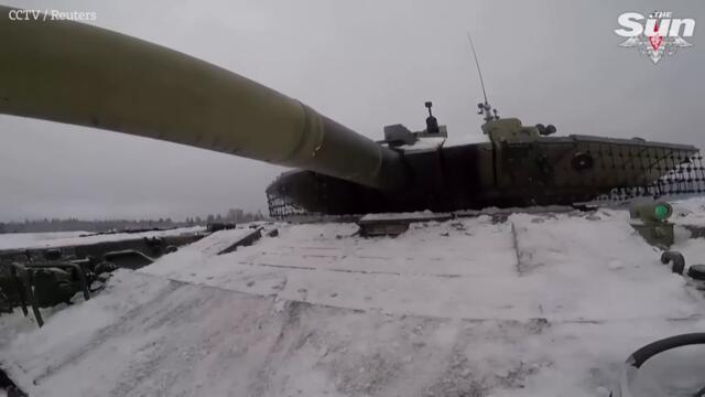 Russia stages live-fire tank drill to prepare against Ukrainian Leopard tanks