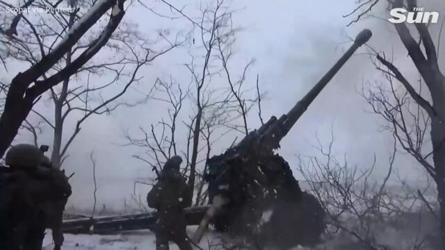 Russia's artillery targets Ukrainian troops' positions