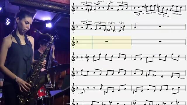Transcription: Melissa Aldana - Billie's Bounce