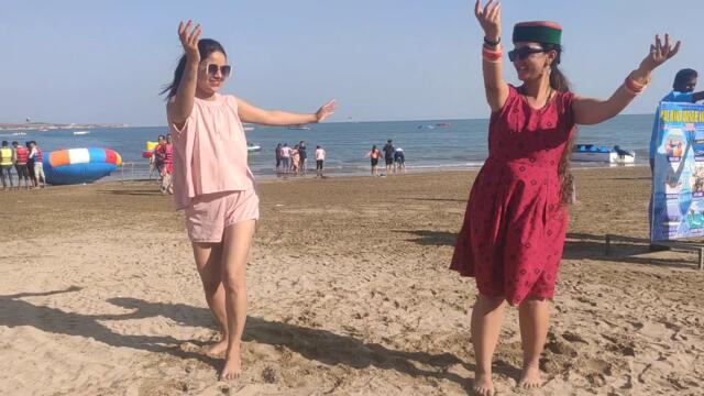 Full on Pahari Swag: Pahari Nati on Nagao Beach, Diu | #DoTheNato #DoTheDiu #paharinati #pahariswag