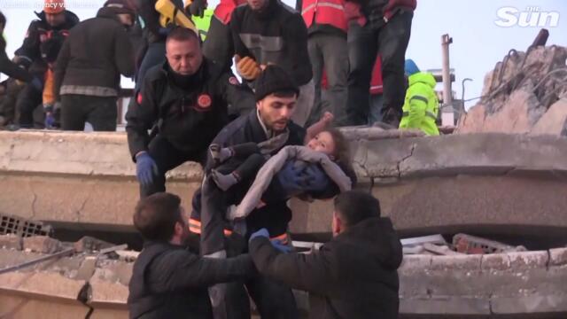 18-month-old twins and parents saved after 40 hours under earthquake rubble