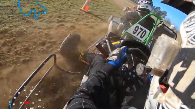 CRF450R Go Kart - Grass Kart Racing NZ - Last to first place!