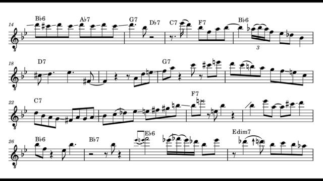 Peter Bernstein - I Love Being Here With You Transcription