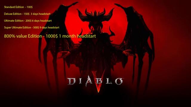 Diablo 5 preorder packs