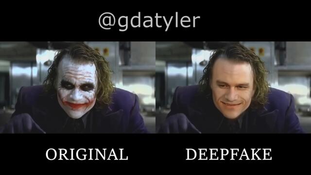 Heath Ledger's Joker without Makeup [DeepFake]