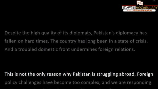 Foreign policy choices Touqir Hussain today dawn editorial with urdu translation 9th April 2023 Dawn