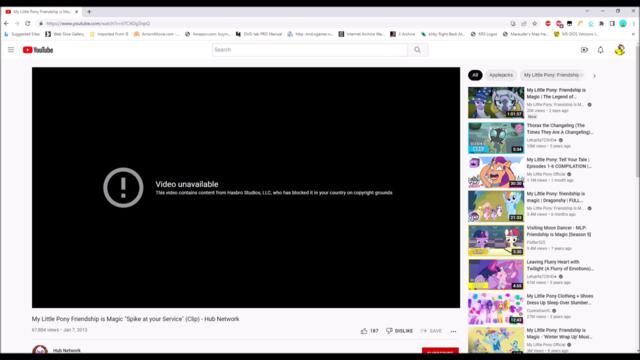 Hasbro blocked another of their own videos again! (15.ai)