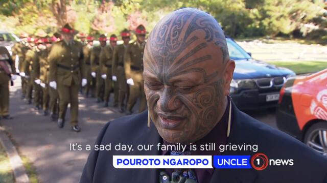 Defence Force officers, loved ones turn out to remember fallen soldier Kane Te Tai
