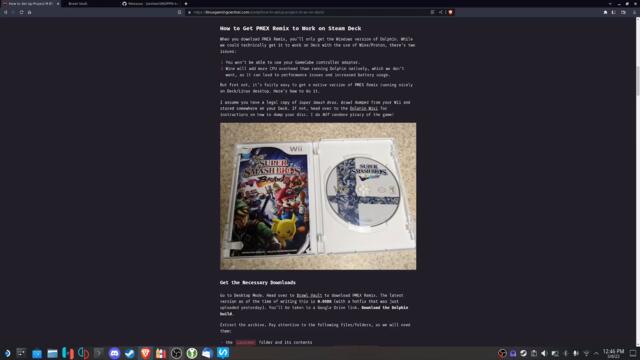 How to Set Up Project M EX Remix on Steam Deck