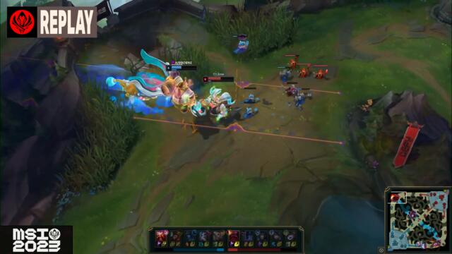 T1 Zeus Styles on GEN Doran MSI 2023