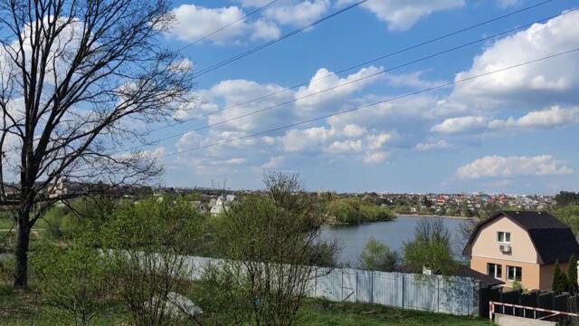 #Крюковщина, Киевская область, село с высоты озера #Крючок   #Водоемы и Места для #Отдыха Украины