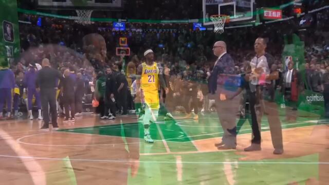Patrick Beverley took a camera out to show the ref LeBron got fouled and gets tech 😂