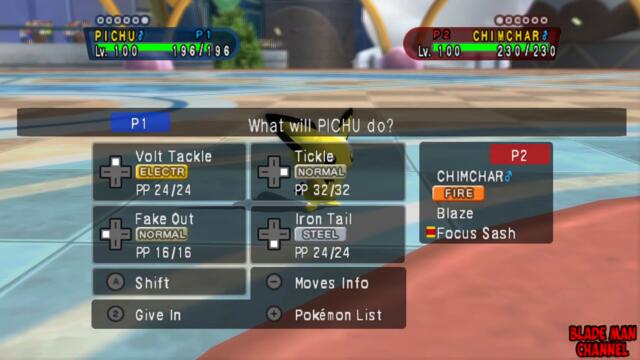 Pokemon battle revolution - Pichu vs Chimchar