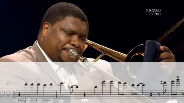 Wycliffe Gordon Solo Transcription - The Sheik of Araby from Jazz at Marciac 2009