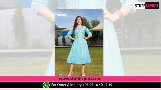 Bonie Kanika 101 Alia Cut Rayon Kurti Collection Full Catalog Available At Wholesale Rate.