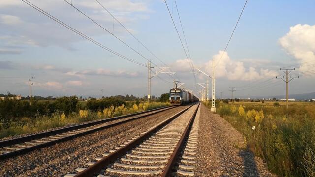 PIMK Freight Train nearby Iskar Train Station in Bulgaria (+ Under The Train View)