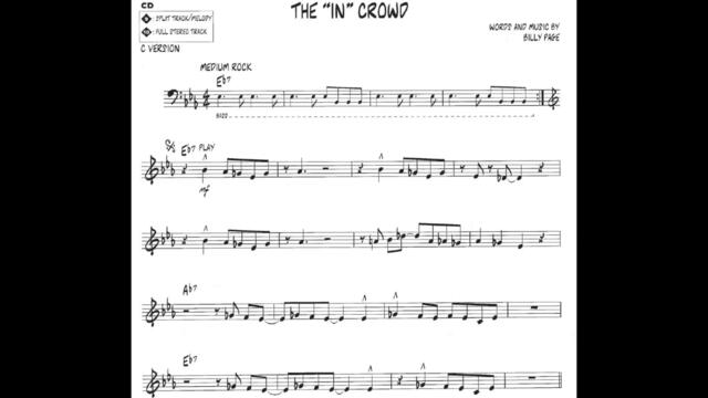 The "In" Crowd - Jazz Play Along vol. 146  Ramsey Lewis & MP3 tracks (sheet music, Noten, spartiti)