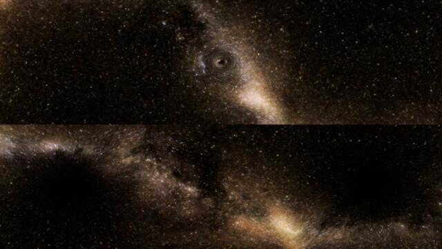 Falling into a black hole (Realistic Ultra HD 360 VR movie) [8K]