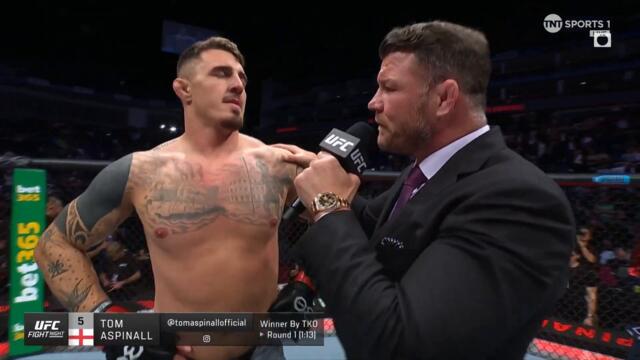 "I'm going to beat Jon Jones!" 👀 Tom Aspinall Lights Up #UFCLondon With Incredible Performance 👏