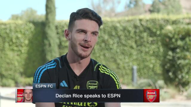 Declan Rice FULL INTERVIEW: ‘No added pressure after £100million move to Arsenal!’ | ESPN FC