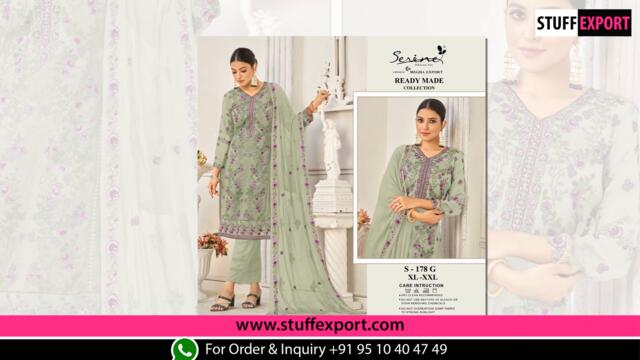 Serine S 178 E To H Pakistani Ready Made Collection Full Catalog Available At Wholesale Rate.