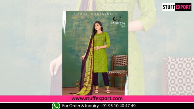 Kinti Sabhyata Vol 5 Heavy Rayon Embroidery Ready Made Collection Full Catalog At Wholesale Rate.