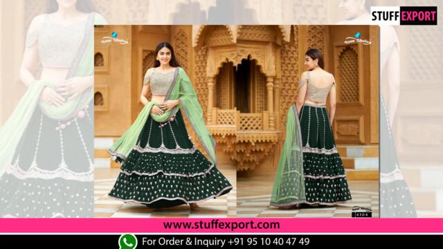 Your Choice CK Blooming Georgette Embroidered Lehenga Full Catalog Available At Wholesale Rate.