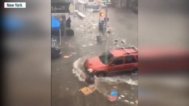 орк мина под ВОДА 2023 г.! Страшни наводнения в Бруклин, Ню Йорк, САЩ - New York under WATER! Scary Flooding in Brooklyn, USA Ne