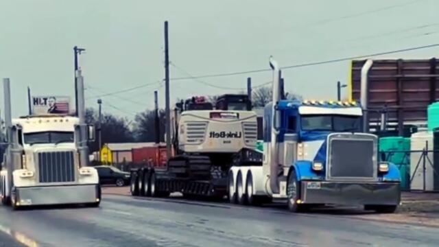 Mission-Ready: Our Lowboy Trailer for Heavy Machinery Shipping!