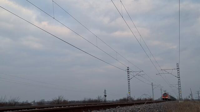 Rail Cargo Carrier Freight Train nearby Iskar Train Station in Bulgaria