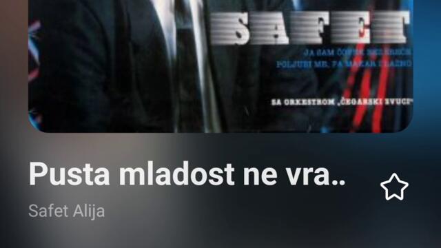 Safet Alija-Pusta mladost ne vraca se_1989