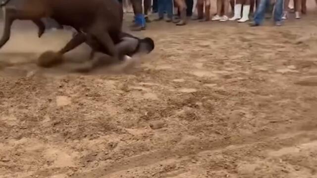 He wrestled a bull (and won)