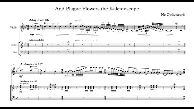 Ne Obliviscaris - And plague flowers the kaleidoscope (Violin Sheet music)