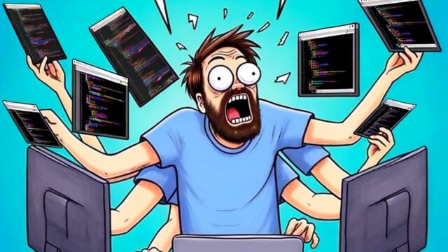 The life of a full-stack developer - always juggling languages! 🤹‍♂️💻 #DevOps #CodingHumor