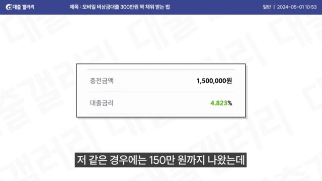 모바일 비상금대출 300만원 거절돼도 해결하는 법 (비대면)