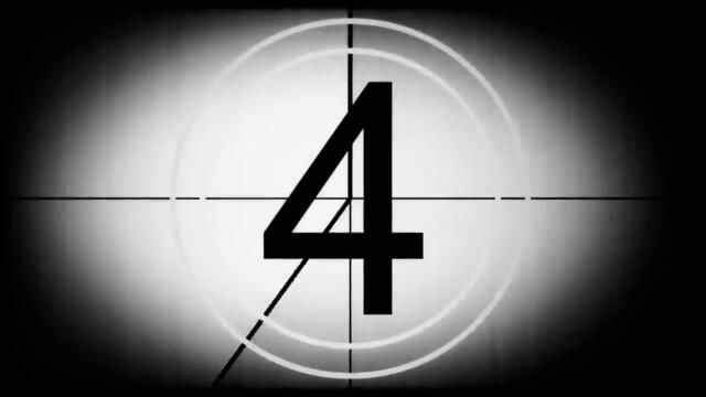 Film Leader Countdown - Old Movie Intro V2 (Black And White) [Full-HD]-720p